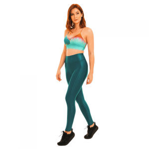 CALZA LEGGINS VERDE TEXTURA BRASILEÑA maismar